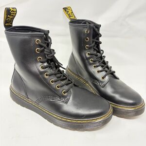 Dr. Martens 1460 Black Smooth Leather AirWair Lace Up Boots Women’s Size 9